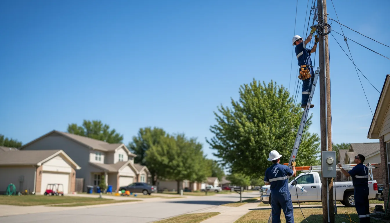 Residential electrician providing installation services in Mabelvale, AR